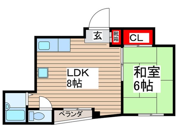 ヴィレッジ田辺の物件間取画像